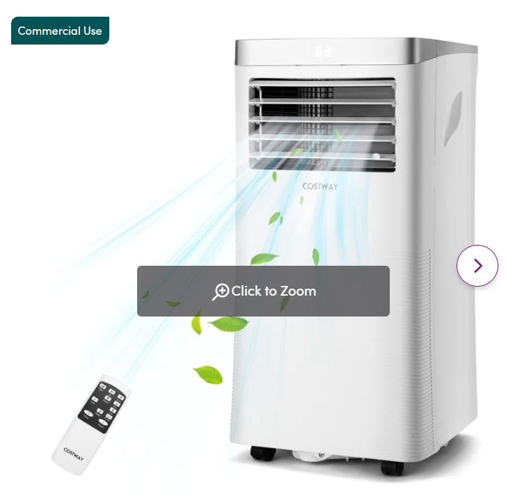 10,000 BTU Portable Air Conditioner with Remote