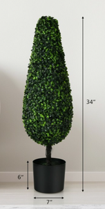 3 Feet Artificial Tower UV Resistant Indoor Outdoor Topiary Tree