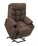 Deluxe Power Lift / Recliner,  8 Point Massage & Lumbar Heat, 2 Side Pockets Cup Holders USB Charge Port,