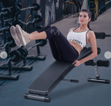 Adjustable Arc-Shaped Decline Sit up Bench, assembled