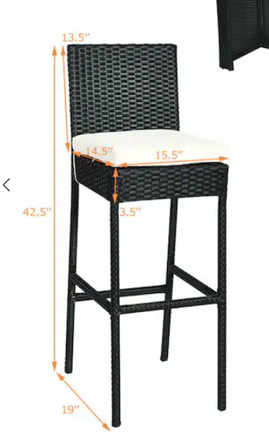 SPECIAL, NO TAX, 7 Pieces Patio Rattan Wicker Dining Furniture Set, Fu ...