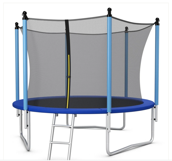 Outdoor Trampoline with Safety Closure Net-8 ft, 2 boxes unassembled