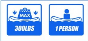 SPECIAL, Inflatable Kayak for 1 Person, slightly marked, clean customer return special