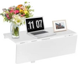 Wall-Mounted Drop-Leaf Desk / Table / shelf, Space Saver Kitchen Home White