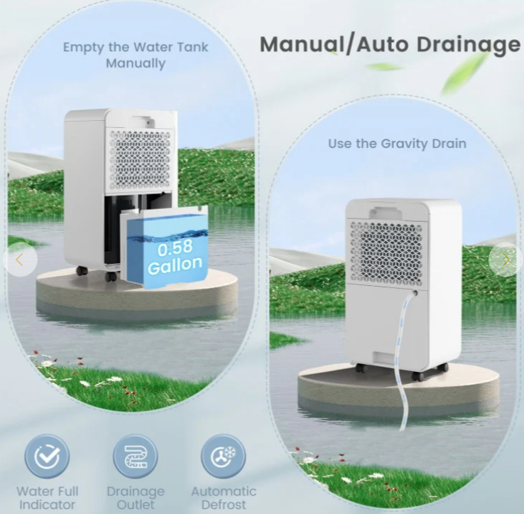 Dehumidifier for Home Basement Portable 32 Pints with Sleep Mode up to 2500 Sq. Ft