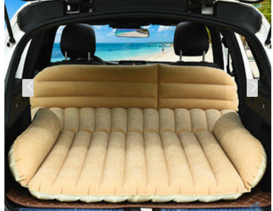 Inflatable SUV  Backseat Air Mattress for Travel  W/ 12v pump