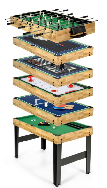 10-in-1 Multi Combo Game Table Set for Home, 1 box, unassembled