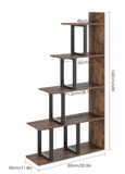 Kedest Wooden 5 Tier Bookcase,