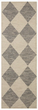 Chris Loves Julia x Loloi Francis Wool,  Beige / Charcoal Rug, 2`6``x 9`9``