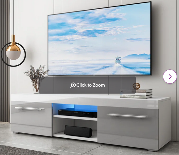 51.25``Media Console with led & remote, fully assembled