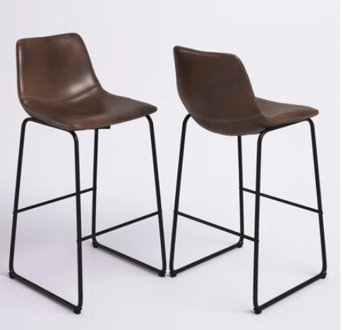 2 piece set, Liara 24`` counter stools, one marked in shipping