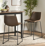 2 piece set, Liara 24`` counter stools, one marked in shipping