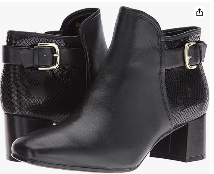 Naturalizer Women's Nailah Boot, Black, size 6.5w