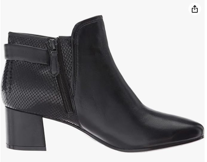 Naturalizer Women's Nailah Boot, Black, size 10w