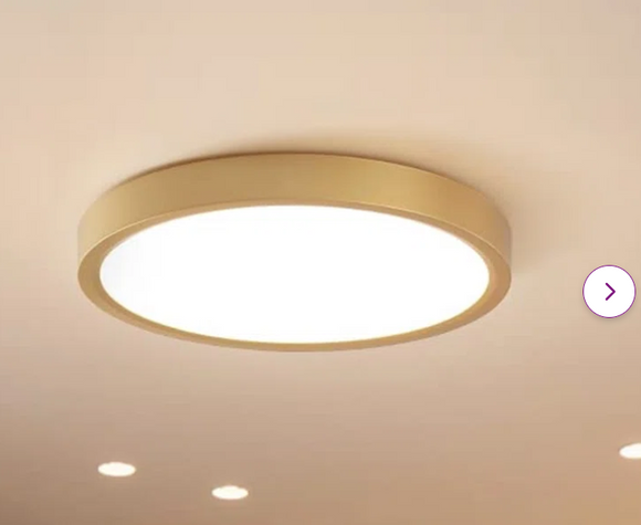 9``Boncho LED Flush Mount, gold