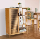 Cabinet Bamboo Storage Cabinet, fully assembled