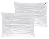 Grace Living Lilyanna Rosette 5pc Full/Queen Comforter Set, 100% Polyester Filling, White