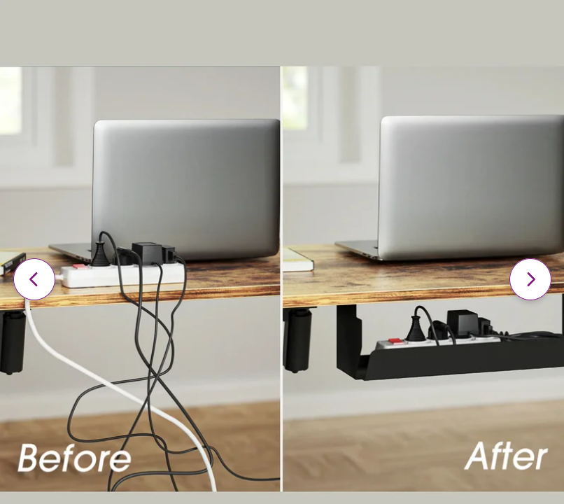 Christeena Height Adjustable L-Shape Standing Desk, assembled, scratch & dent back left corner