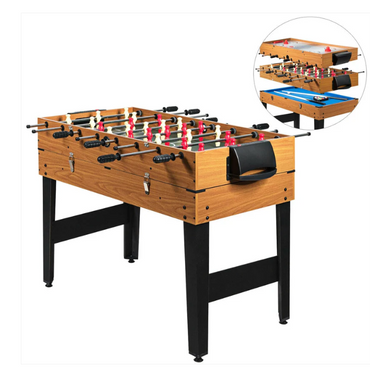 48 Inch 3-In-1 Multi Combo Game Table with Soccer for Game Rooms,assembled