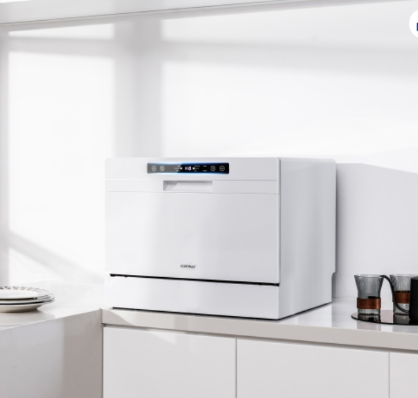 Compact Countertop Dishwasher 6 Place Settings w/ 5 Washing Programs & 24H Timer