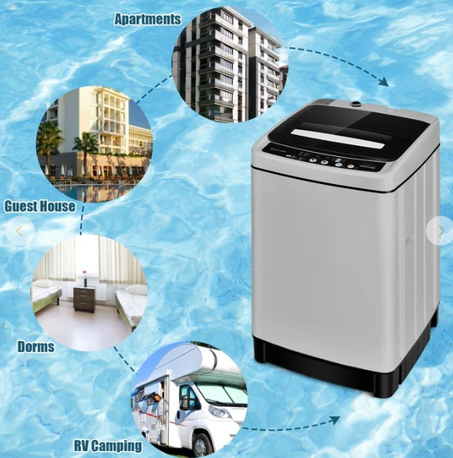 All in One,  Full-Automatic Washing Machine 1.5 Cu.Ft 11 LBS Washer and Dryer