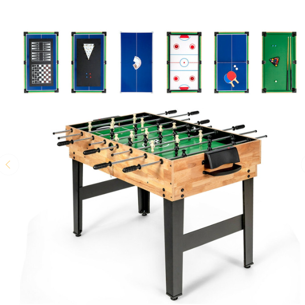 10-in-1 Multi Combo Game Table Set, pool table assembled, scratch & dent, customer return special