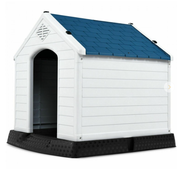 PVC Dog House with Ventilation System, fully assembled, for medium size dog