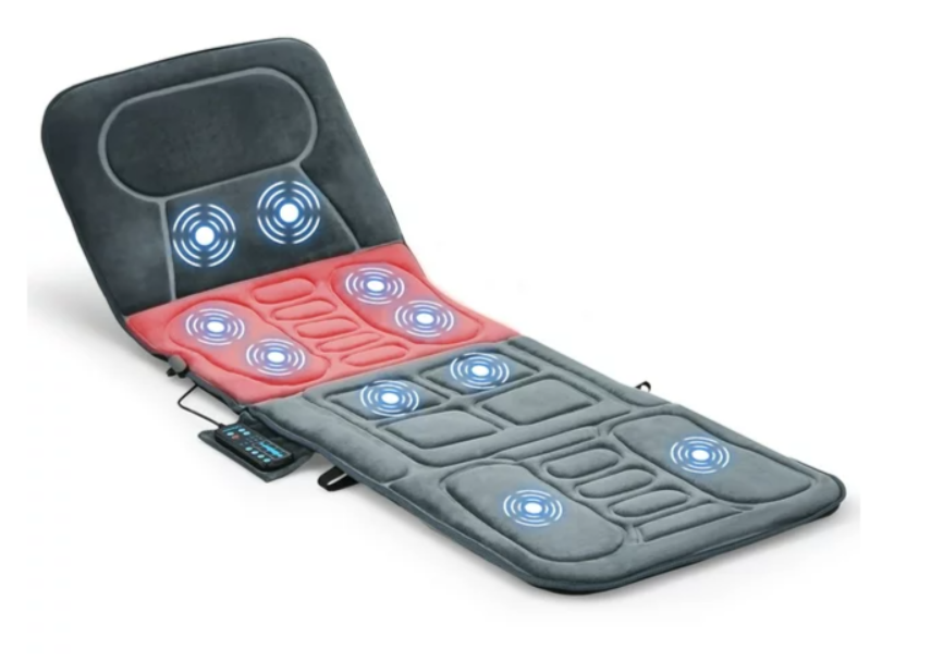 Foldable Massage Mat Full Body Massager w/ Heat & 10 Vibration Motors