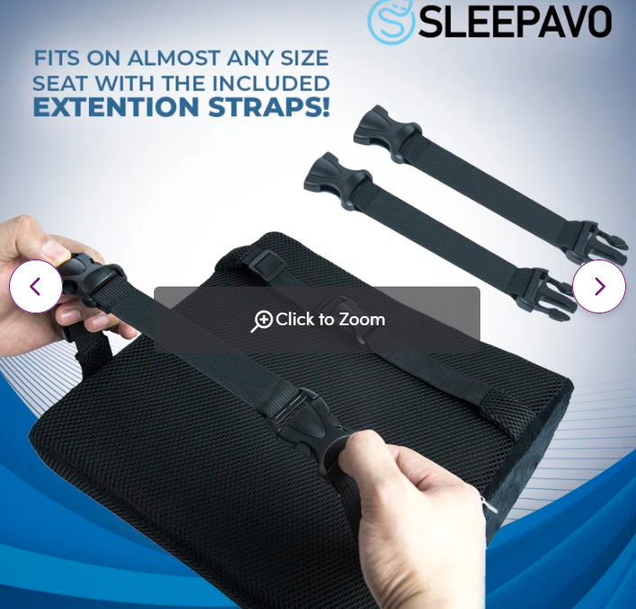 Memory Foam Lumbar Back Support Pillow
