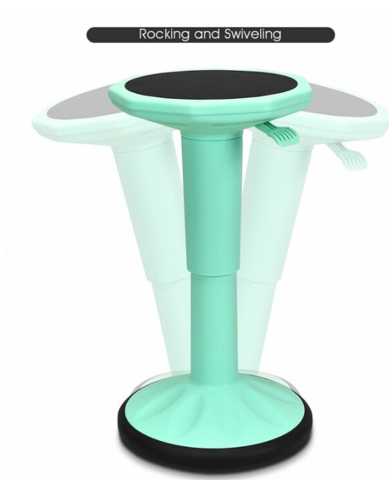 Adjustable-Height Wobble Chair Active Learning Stool for Office Stand Up Desk