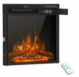 18/22.5 Inch Electric Fireplace Insert with 7-Level Adjustable Flame Brightness with remote