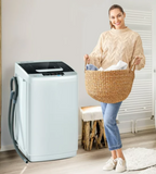 SPECIAL, Portable Full-Automatic Laundry Washing Machine 8.8lbs Spin Washer W/ Drain Pump