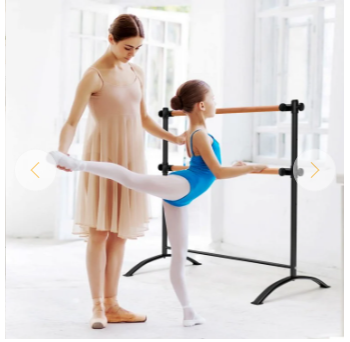 4 Foot Portable  Freestanding Double Ballet Barre, 1 box unassembled