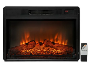 SPECIAL, 23" Electric Fireplace Insert Heater w/ Log Flame Effects Remote Control 1400W (Copy)