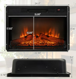 SPECIAL, 23" Electric Fireplace Insert Heater w/ Log Flame Effects Remote Control 1400W (Copy)