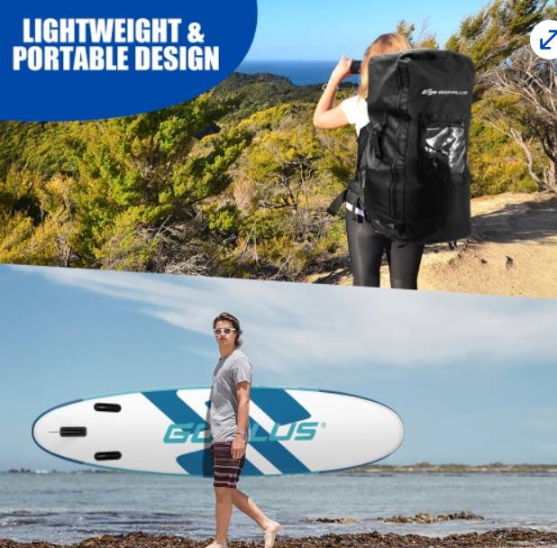 special, 11 Feet Inflatable Stand Up Paddle Board with Aluminum Paddle, pump, carry case