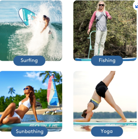 special, 11 Feet Inflatable Stand Up Paddle Board with Aluminum Paddle, pump, carry case