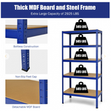 72 Inch Storage Rack with 5 Adjustable Shelves for Books Kitchenware, 1 box, unassembled