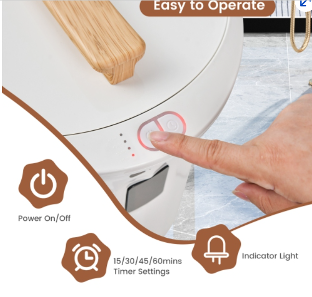 20L Hot Towel Bucket with 1-Minute Quick Heating and 60-Minute Auto Shut off-White