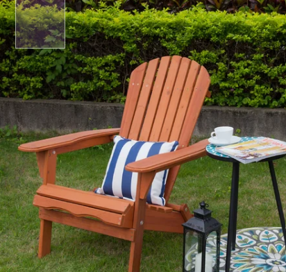 Philbrick Solid Wood Folding Adirondack Chair