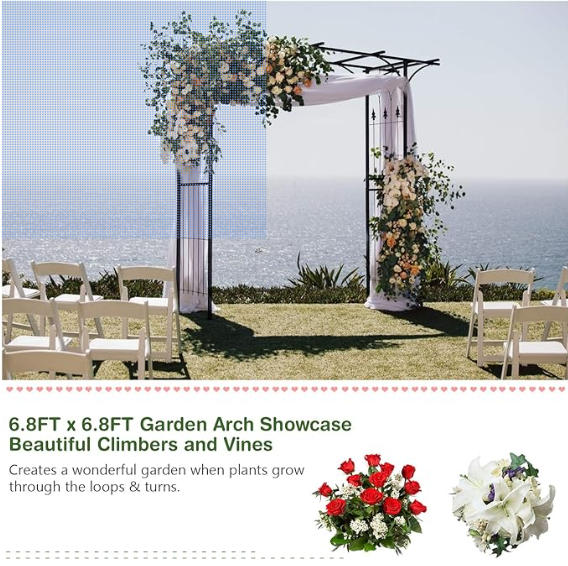 7.3 Ft Arbor, Trellis Outdoor, 1 box, unassembled, SPECIAL, used customer return, needs cleaning