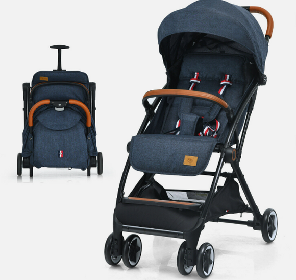 Babyjoy Lightweight Baby Stroller Aluminium Frame w/ Net for Travel Blue