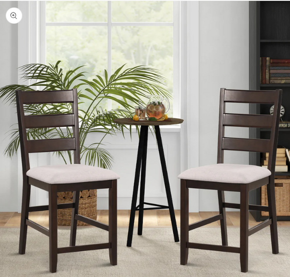 SPECIAL, 2 Piece stool set, 1 free, 1 with Stained seat