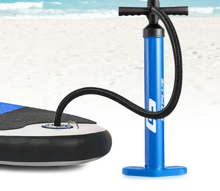 Paddle Board Hand Pump Max 29 PSI Double Action Manual inflation w/ Gauge