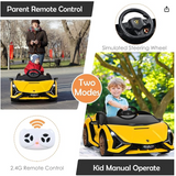 12V Licensed Lamborghini Sian Kids Ride On Car with Parent Remote Control, fully assembled