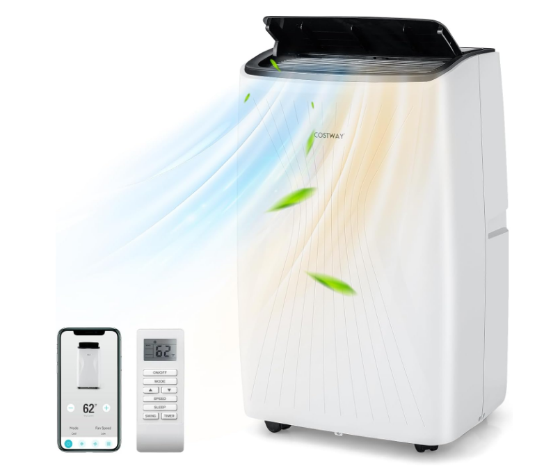Portable Air Conditioner with heat pump, Smart Wifi, no box