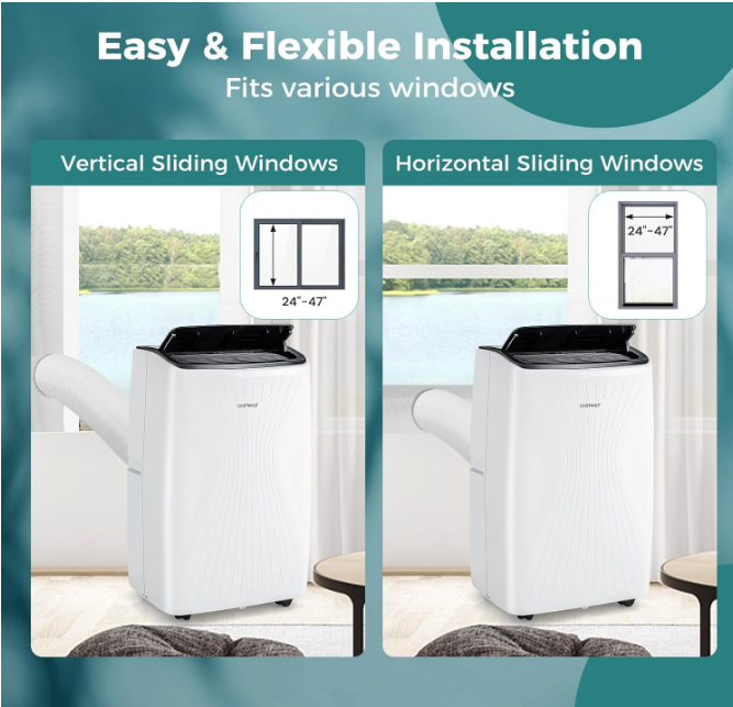 Portable Air Conditioner with heat pump, Smart Wifi, no box