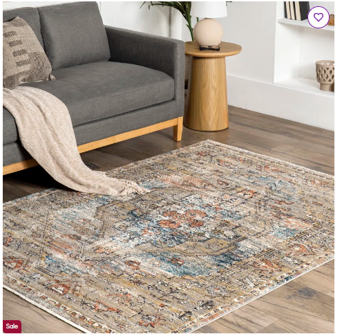 Machado Medallion Area Rug, Beige/Ivory,  8' x 10'3