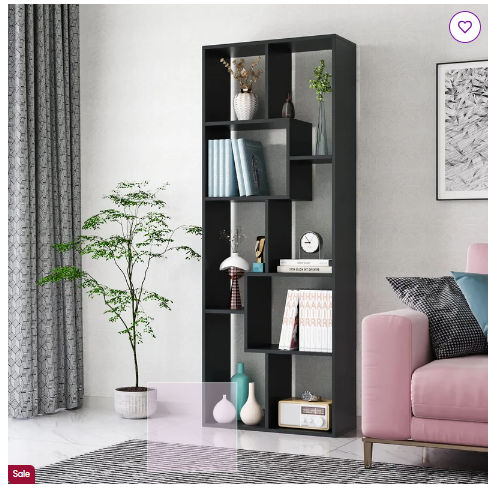 Library Bookcase, Geometric Bookcase, 8-cube Bookshelf 71