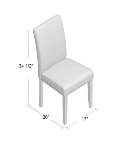 Kashyia Upholstered Parsons Chair (Set of 2) - Moss Green